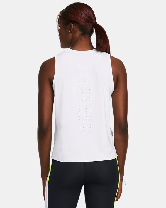 Women's UA Launch Elite Tank in White image number 1